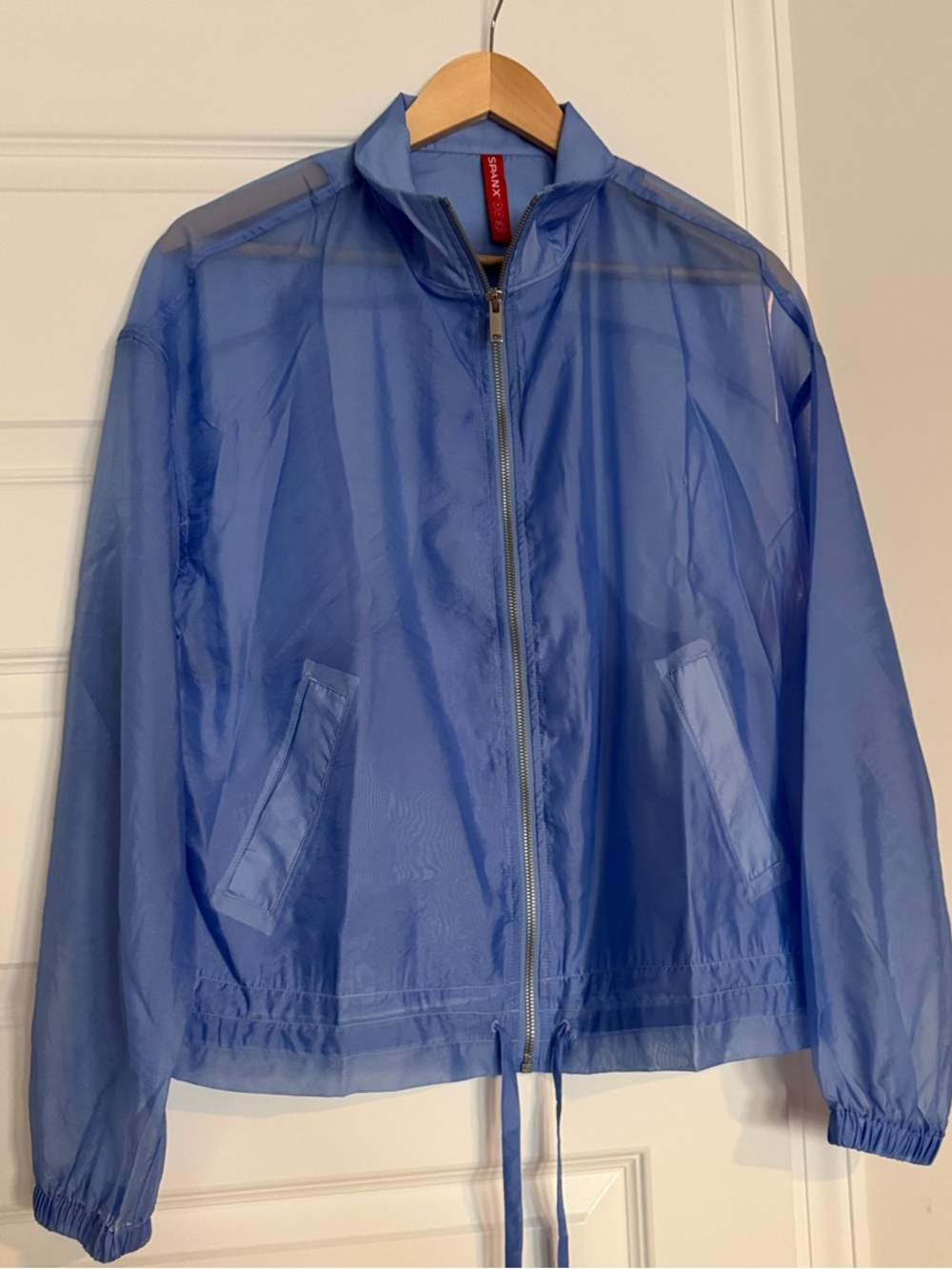 Lightweight “Hyacinth” Sheer Zip-Up Jacket Size Medium